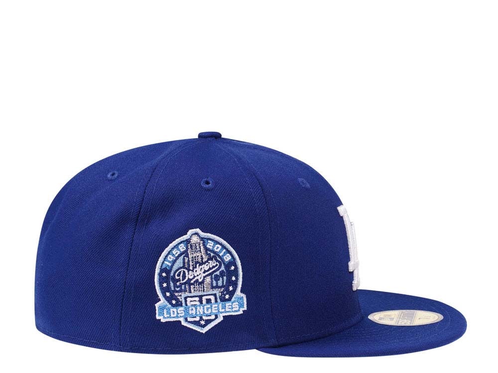 New Era Los Angeles Dodgers 60th Anniversary Glacier Blue Paisley Edition 59Fifty Fitted Casquette