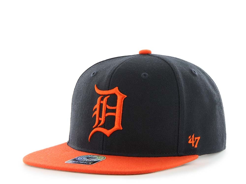 47Brand Detroit Tigers Sure Shot Captain Two Tone Navy Snapback Casquette