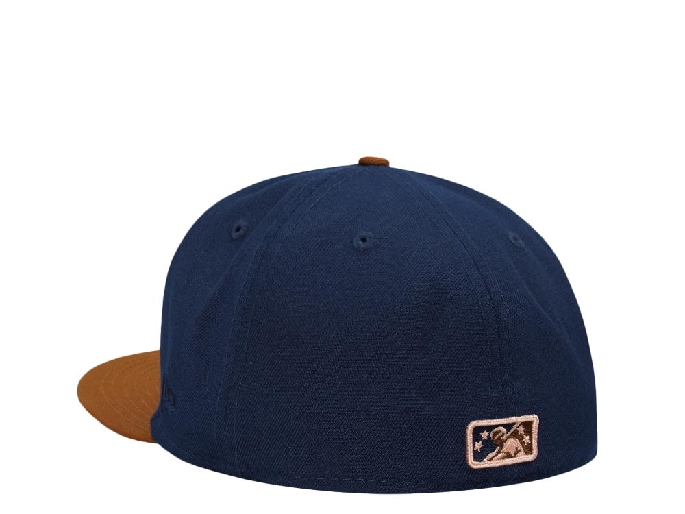 New Era Buffalo Bisons Ocean Blue Metallic Two Tone Edition 59Fifty Fitted Casquette
