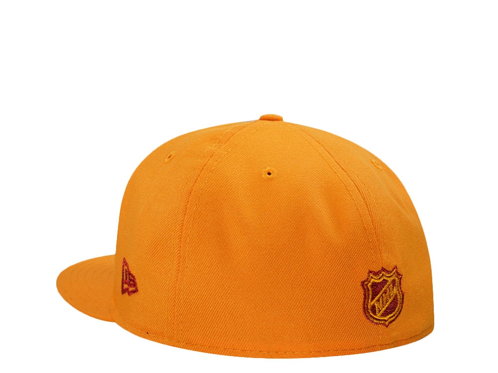 New Era Calgary Flames 10th Anniversary Gold Throwback Edition 59Fifty Fitted Casquette