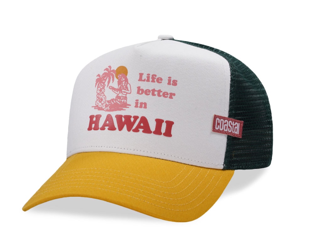 Djinns HFT Better Hawaii White Two Tone Edition Trucker Snapback Casquette
