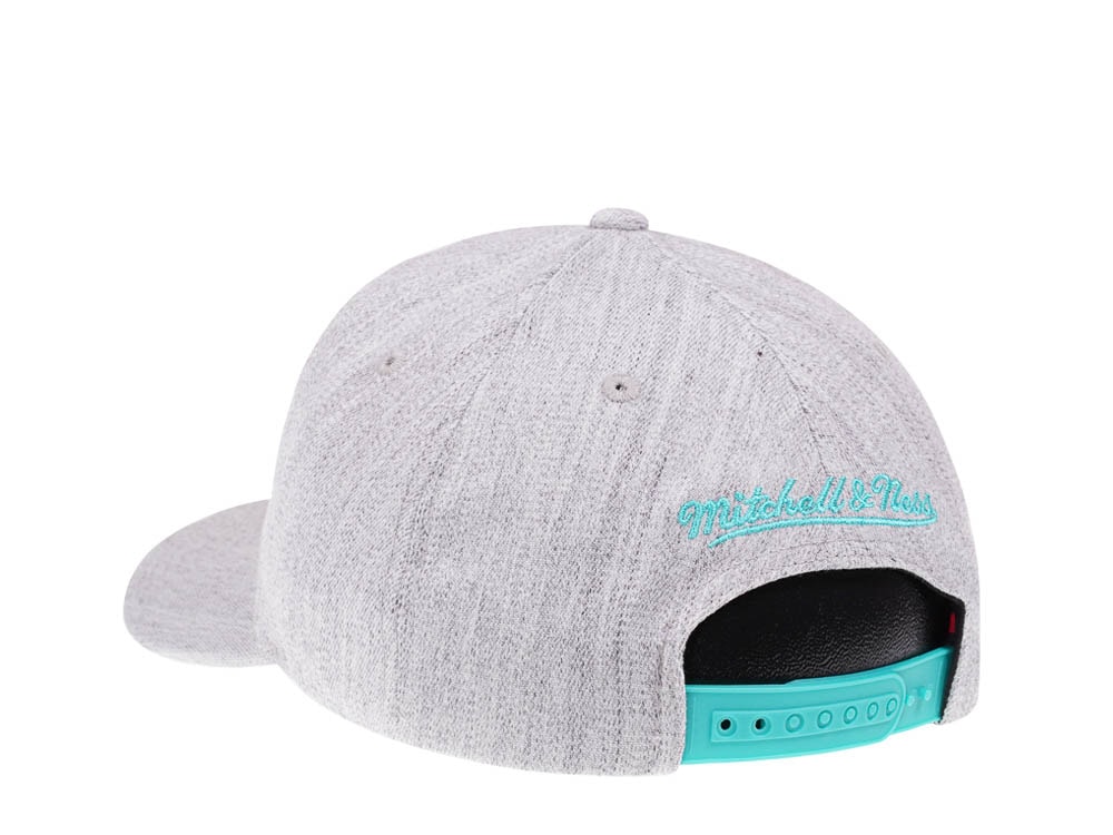 Mitchell & Ness San Antonio Spurs Heather Gray Red Line Flex Snapback Casquette