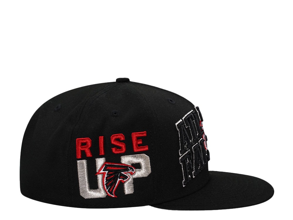 New Era Atlanta Falcons Black Script Prime Edition 59Fifty Fitted Casquette