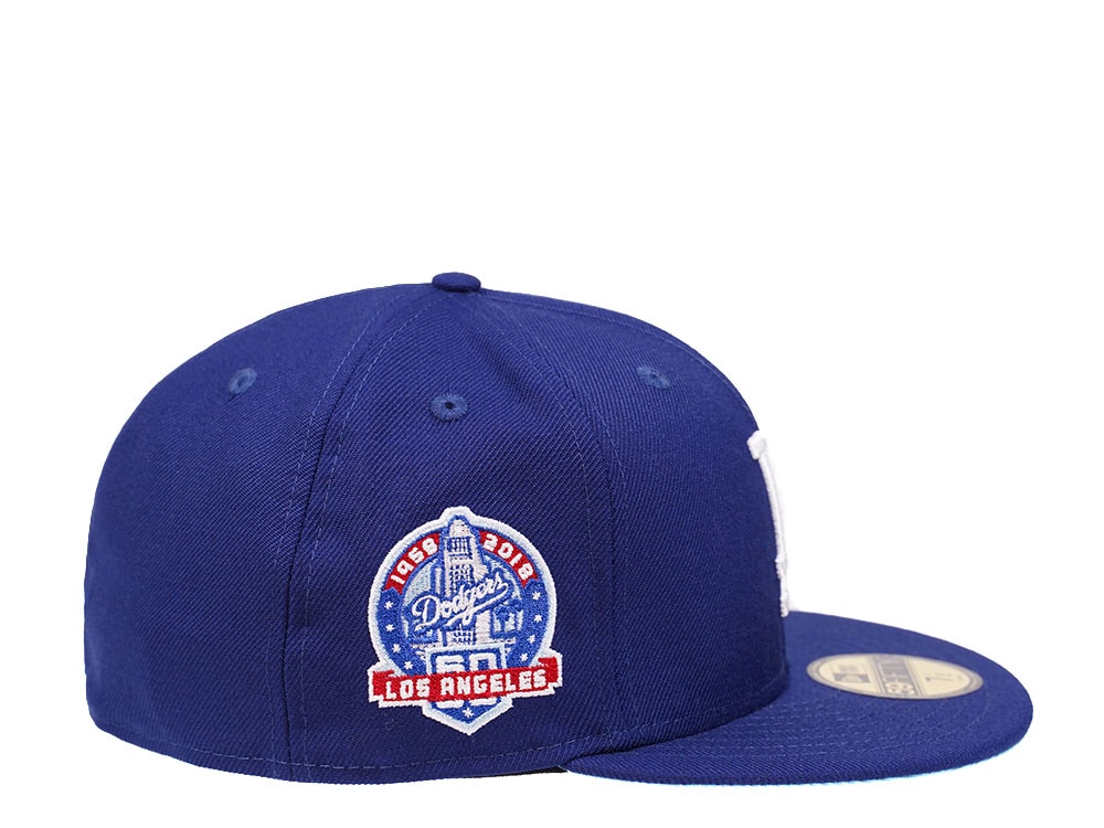 New Era Los Angeles Dodgers 60th Anniversary Glacier Blue Edition 59Fifty Fitted Casquette