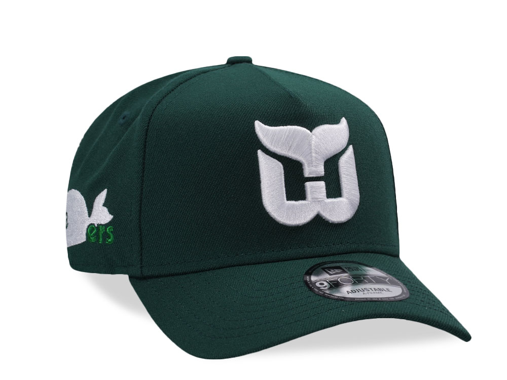 New Era Hartford Whalers Dark Green Prime Edition 9Forty A Frame Snapback Casquette