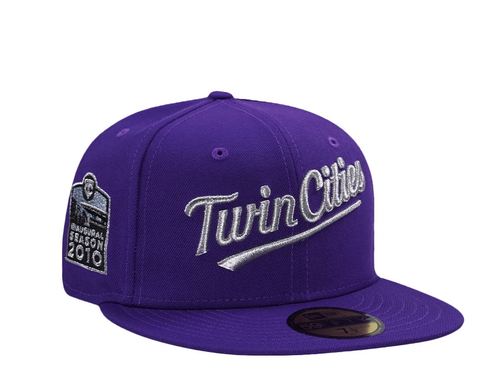 New Era Minnesota Twins Inaugural Season 2010 Purple Prime Edition 59Fifty Fitted Casquette