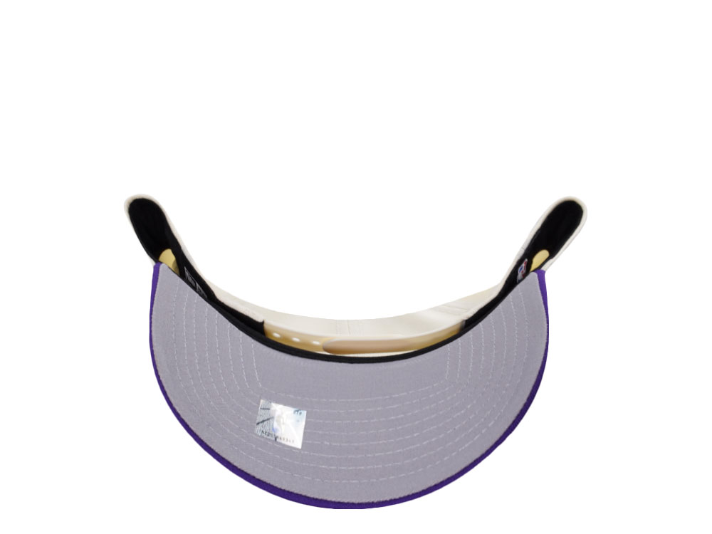 New Era Los Angeles Lakers Script Chrome Two Tone Edition 9Forty A Frame Snapback Casquette