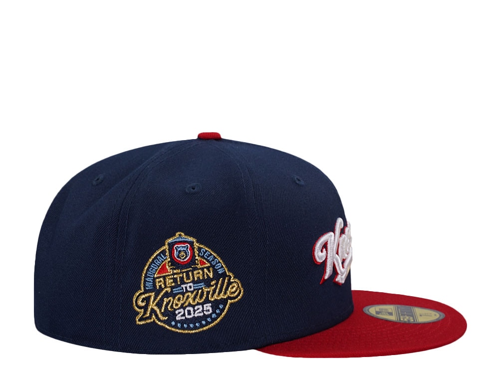 New Era Knoxville Smokies Inaugural Season 2025 Two Tone Throwback Edition 59Fifty Fitted Casquette