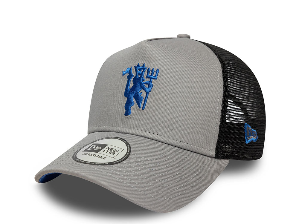 New Era Manchester United FC Seasonal Gray 9Forty A Frame Trucker Snapback Casquette