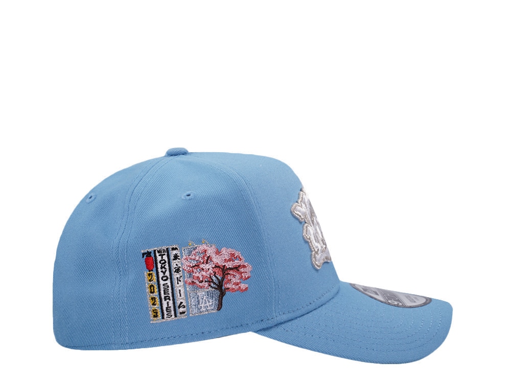 New Era Los Angeles Dodgers Tokyo Series Sky Blue Prime Edition 9Forty A Frame Snapback Casquette