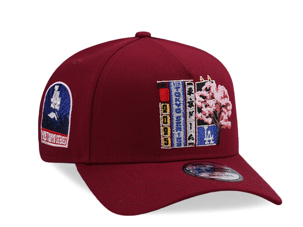 New Era Los Angeles Dodgers Tokyo Series Red Prime Edition 9Forty A Frame Snapback Casquette