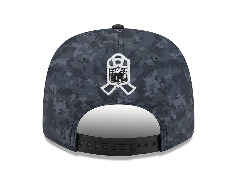 New Era Los Angeles Rams NFL Salute to Service 2026 Digi Camo Black 9Seventy Stretch Snapback Casquette