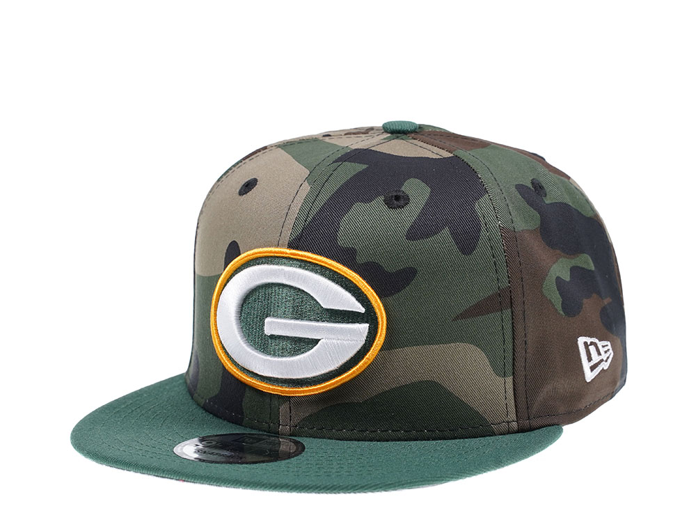 New Era Green Bay Packers Woodcamo Edition 9Fifty Snapback Casquette