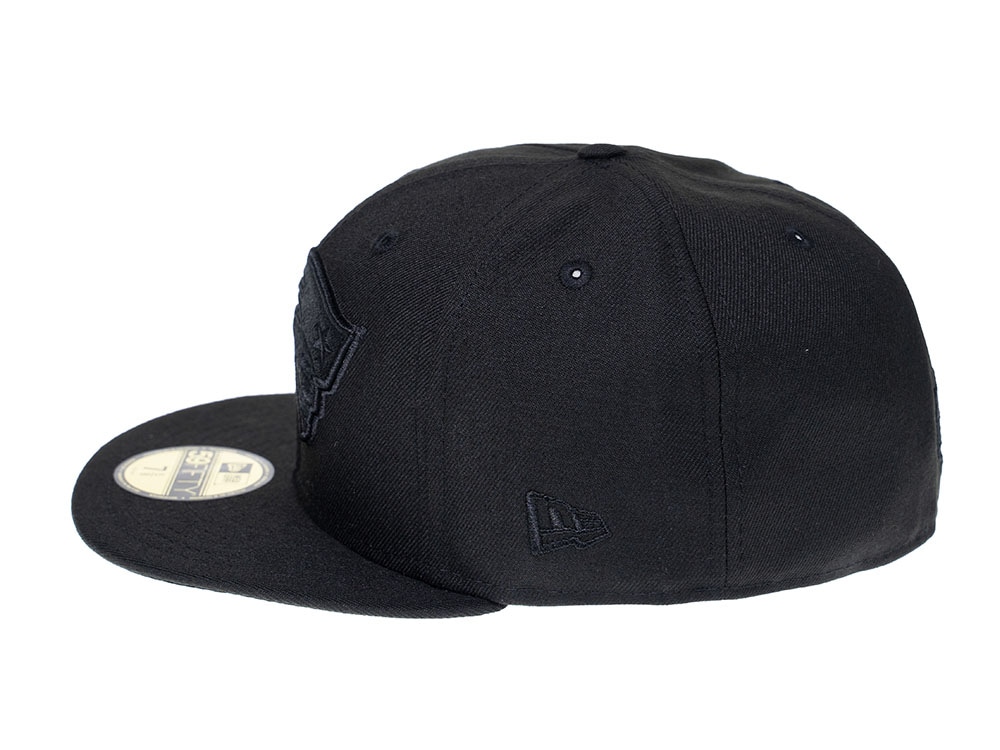 New Era New England Patriots Black on Black 59Fifty Fitted Casquette