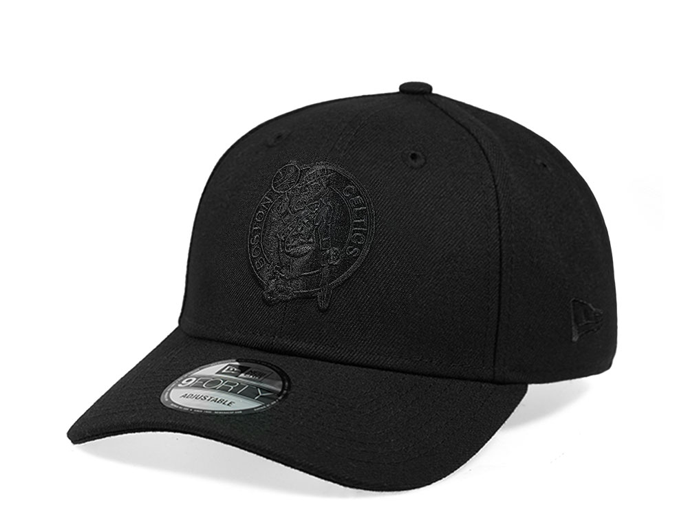 New Era Boston Celtics All Black Edition 9Forty Snapback Casquette