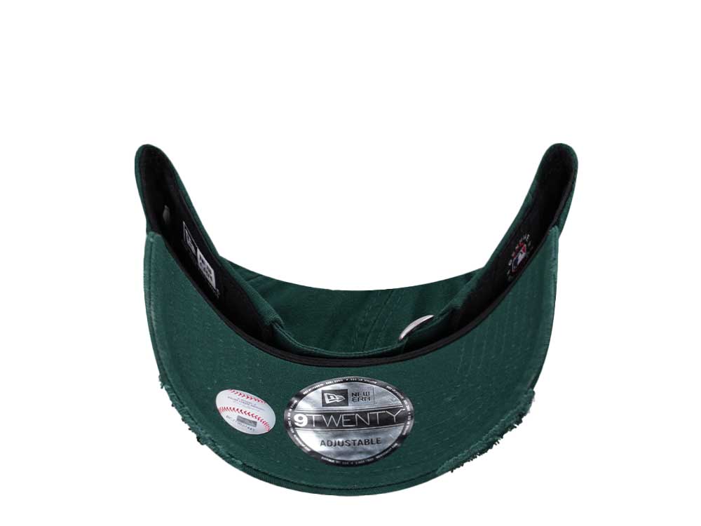 New Era Oakland Athletics Dark Green Washed Distress 9Twenty Strapback Casquette