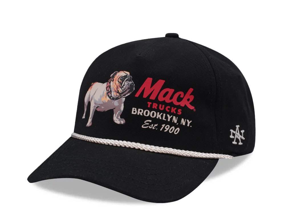 American Needle Mack Truck Canvas Cappy Black Snapback Casquette