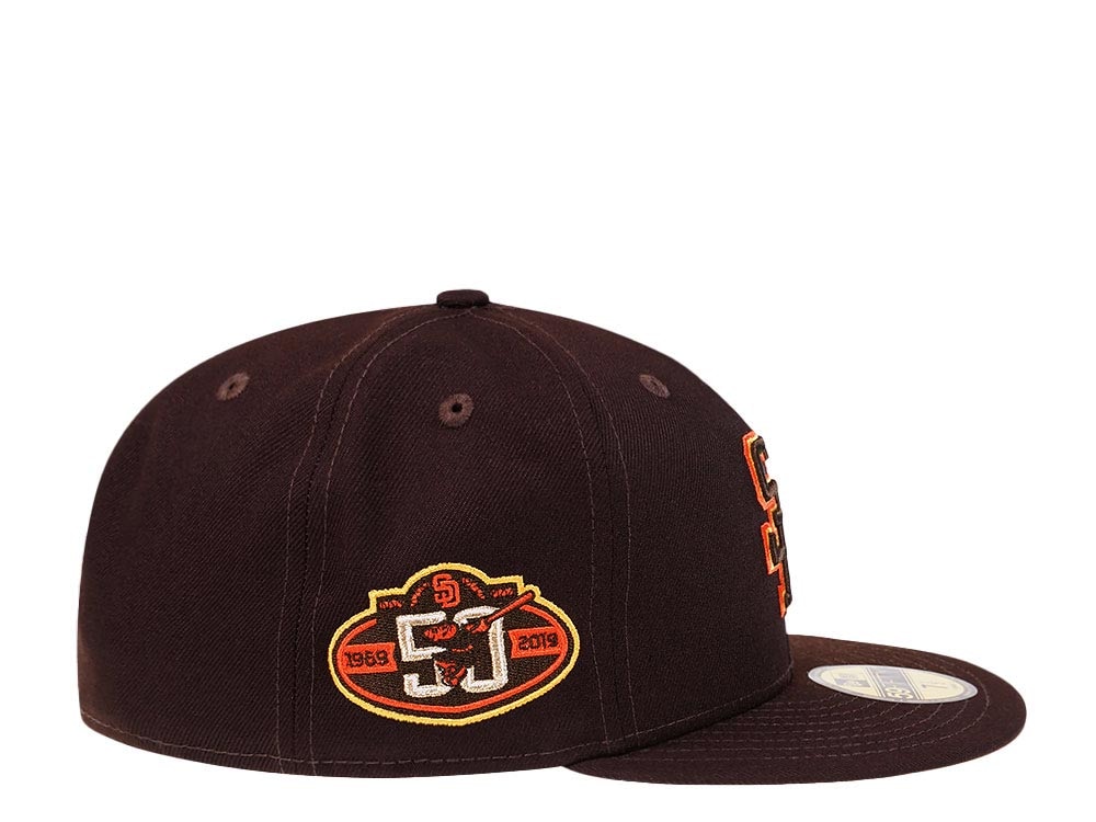 New Era San Diego Padres 50th Anniversary Dark Chocolate Prime Edition 59Fifty Fitted Casquette