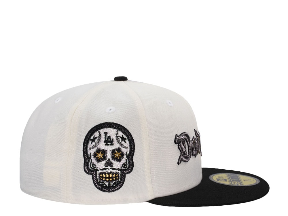 New Era Los Angeles Dodgers Skull Chrome Two Tone Edition 59Fifty Fitted Casquette