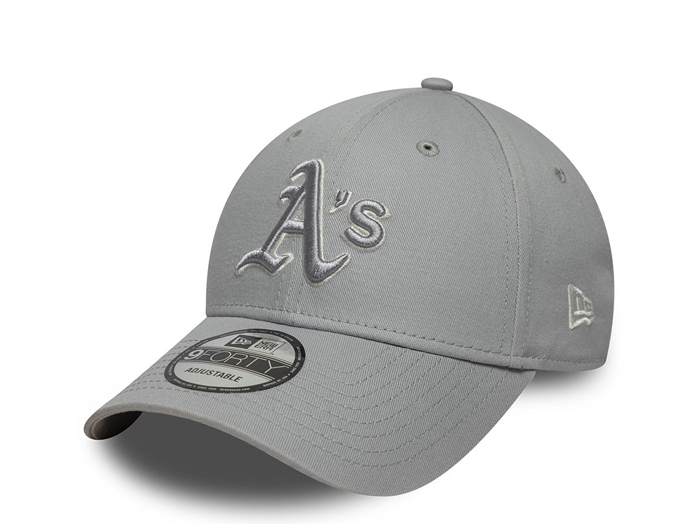 New Era Oakland Athletics Team Outline Gray Edition 9Forty Strapback Casquette