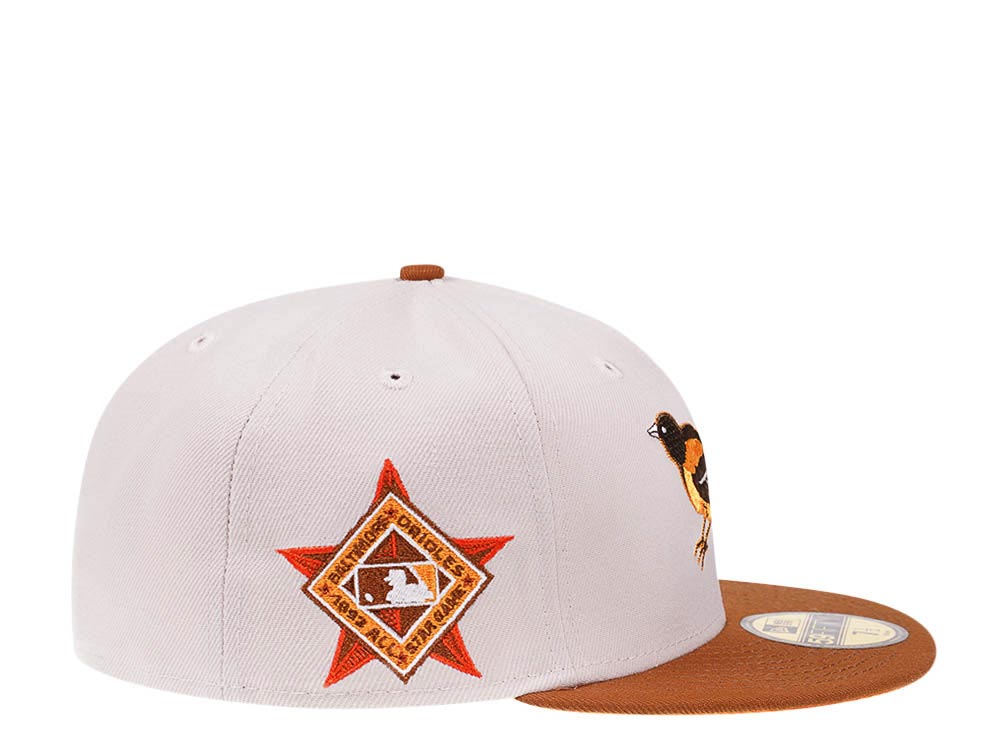 New Era Baltimore Orioles All Star Game 1993 Stone Bourbon Two Tone Edition 59Fifty Fitted Casquette