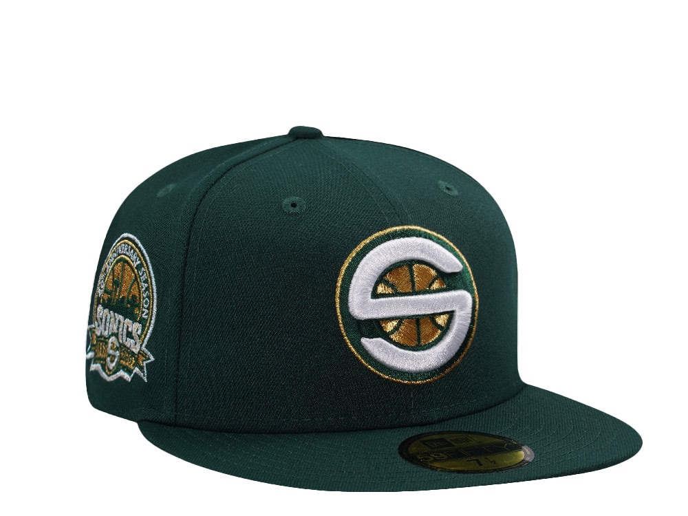 New Era Seattle Supersonics 40th Anniversary Dark Green Prime Edition 59Fifty Fitted Casquette