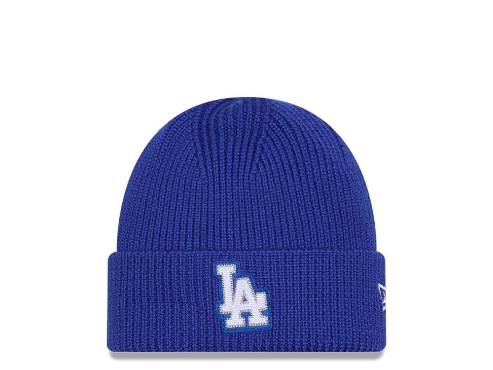 New Era Los Angeles Dodgers Skull Knit Blue Chapeaux