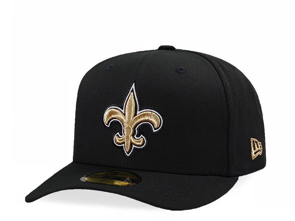 New Era New Orleans Saints Black Classic Edition Pre Curved 59Fifty Fitted Casquette