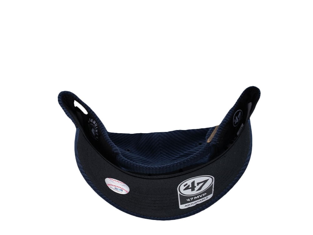 47Brand New York Yankees Navy Thick Cord MVP Strapback Casquette