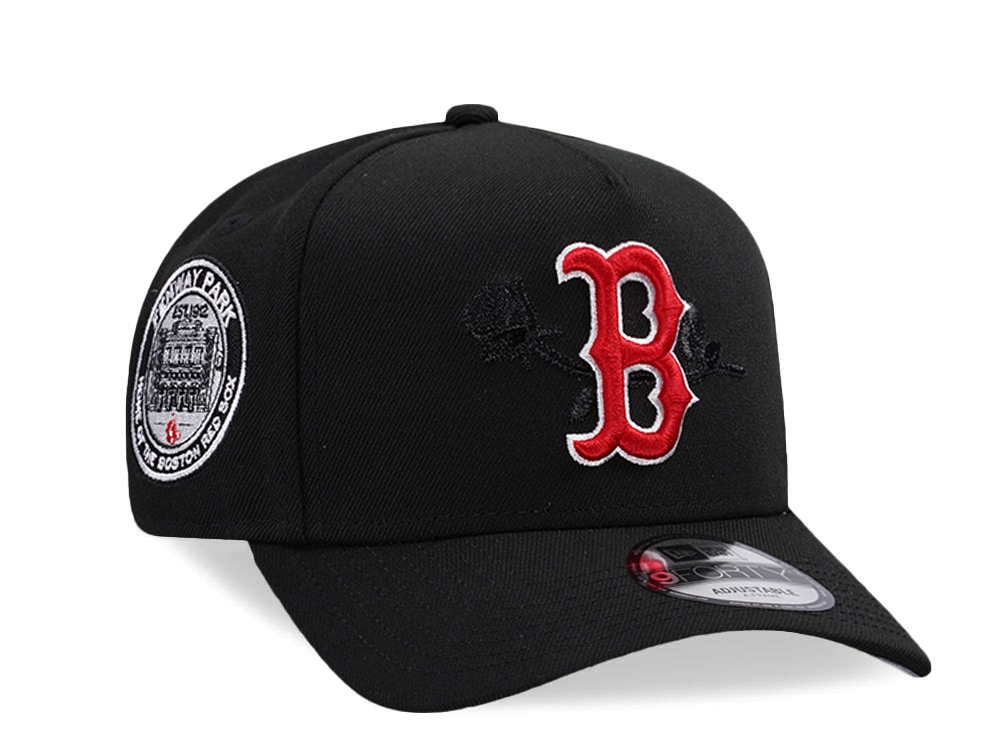 New Era Boston Red Sox Fenway Park Black Prime Edition 9Forty A Frame Snapback Casquette