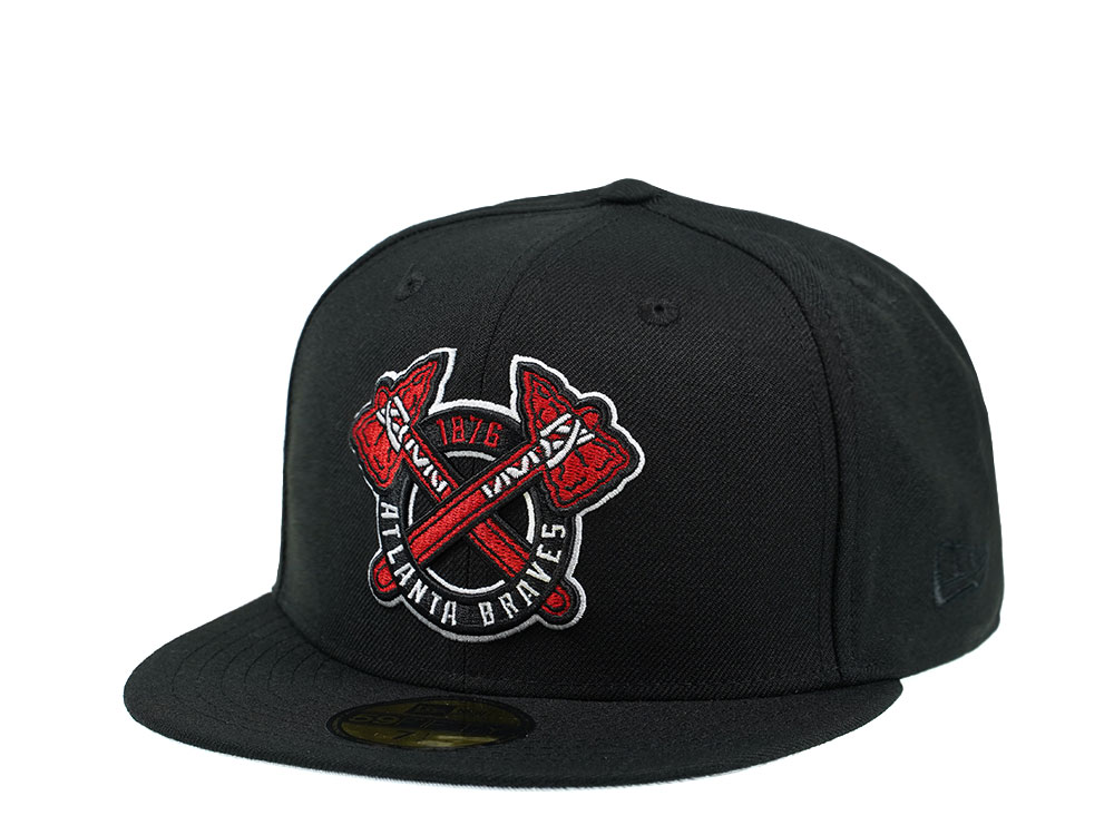 New Era Atlanta Braves Black and Red Edition 59Fifty Fitted Casquette