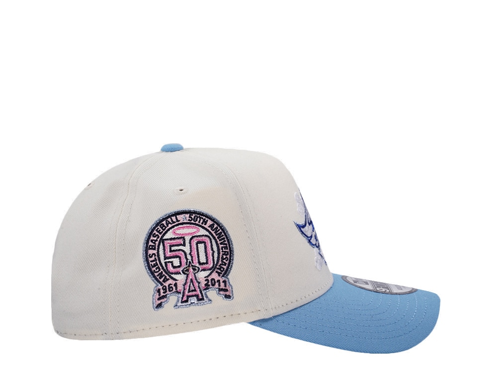 New Era Anaheim Angels 50th Anniversary Clouds Chrome Two Tone Edition 9Forty A Frame Snapback Casquette
