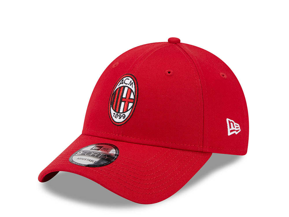 New Era AC Milan Core Scarlet Red 9Forty Strapback Casquette