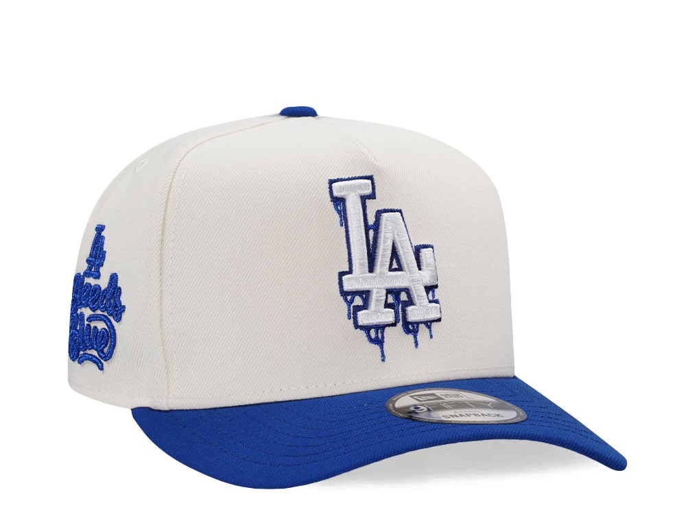 New Era Los Angeles Dodgers Bleed Blue Chrome Two Tone Edition 9Fifty A Frame Snapback Casquette