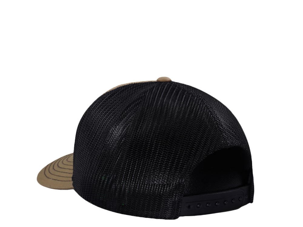 John Deere Logo Olive Trucker Snapback Casquette