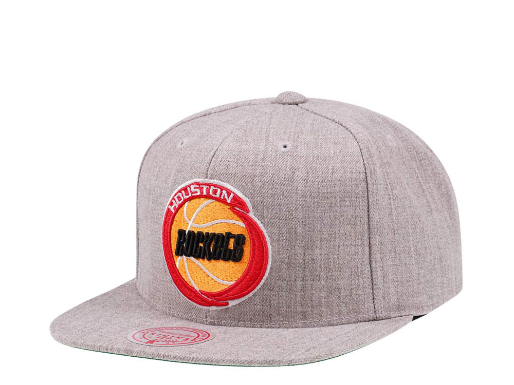 Mitchell & Ness Houston Rockets Hardwood Classics Heather Snapback Casquette