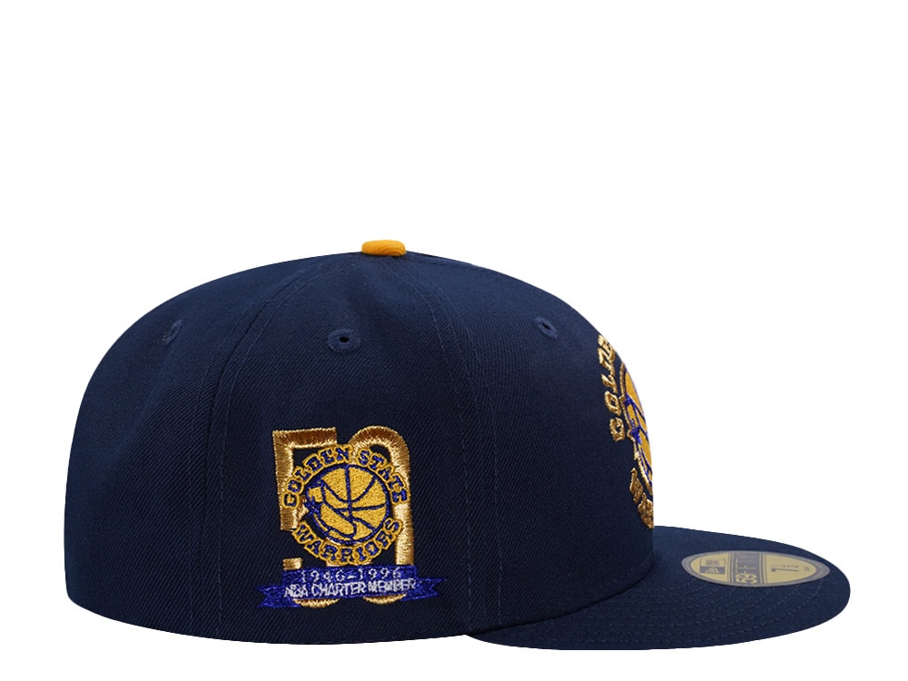 New Era Golden State Warriors 50th Anniversary Ocean Blue Prime Edition 59Fifty Fitted Casquette