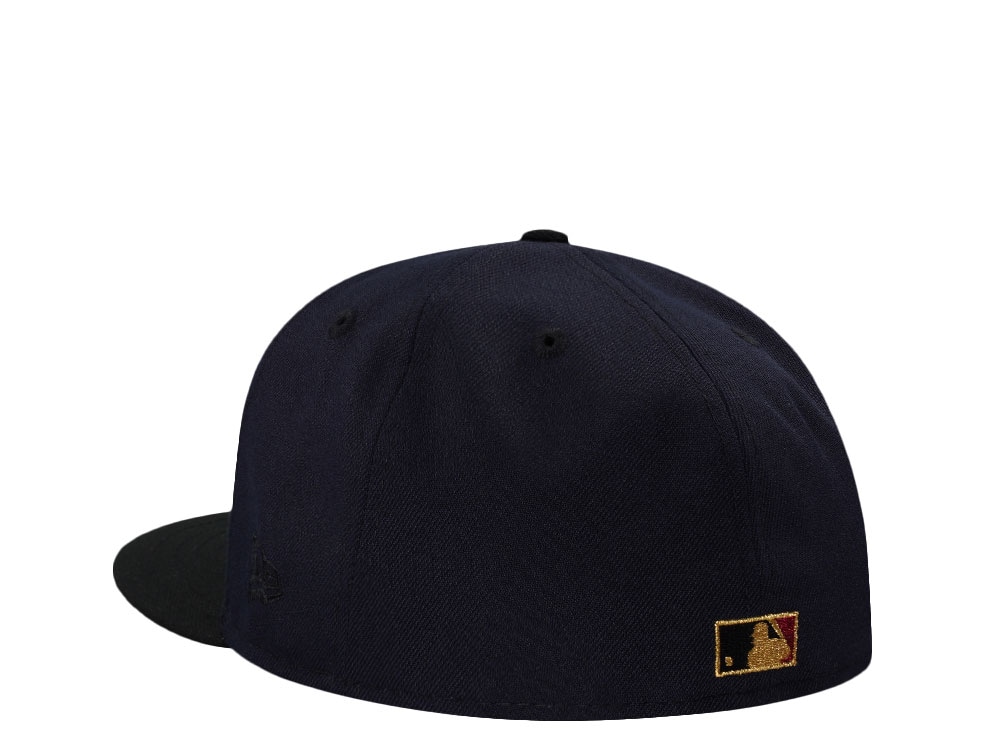 New Era Cleveland Indians 100 Season Ransom Note Navy Two Tone Edition 59Fifty Fitted Casquette