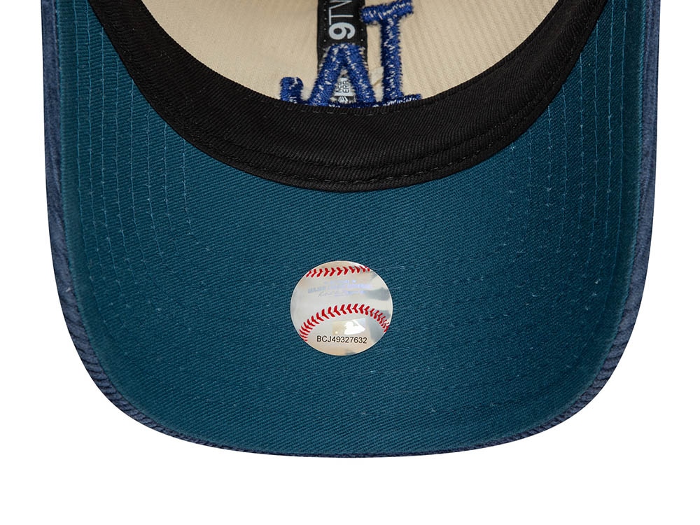 New Era Los Angeles Dodgers Block Corduroy White 9Twenty Strapback Casquette