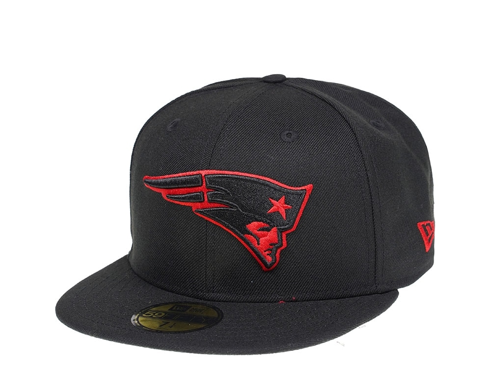 New Era New England Patriots Black Scarlet Edition 59Fifty Fitted Casquette