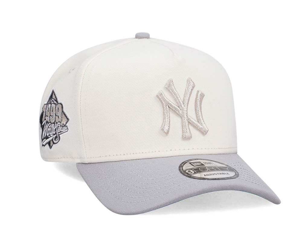 New Era New York Yankees World Series 1999 Chrome Metallic Two Tone Edition 9Forty A Frame Snapback Casquette