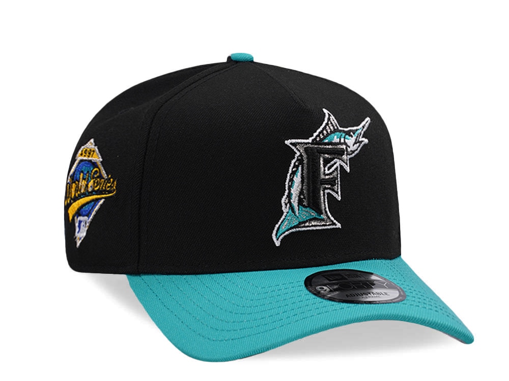 New Era Florida Marlins World Series 1997 Black Two Tone Edition 9Forty A Frame Snapback Casquette