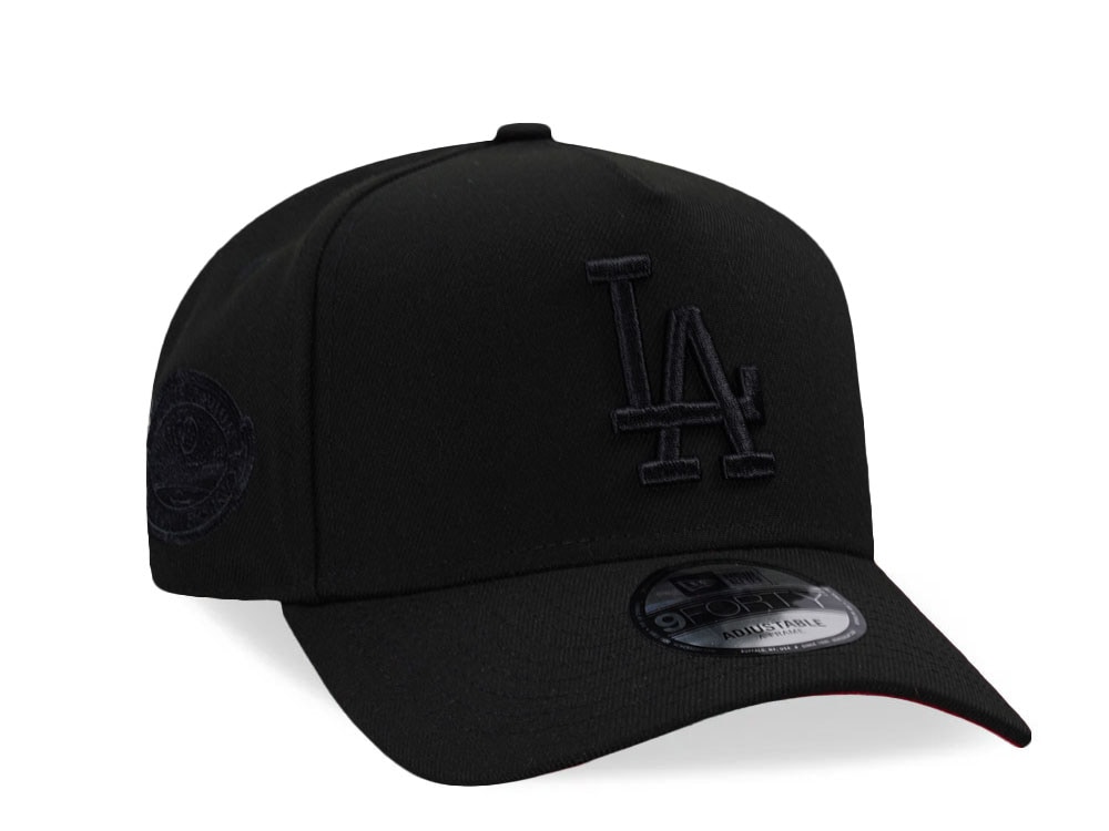 New Era Los Angeles Dodgers 40th Anniversary Black Out Red Edition 9Forty A Frame Snapback Casquette
