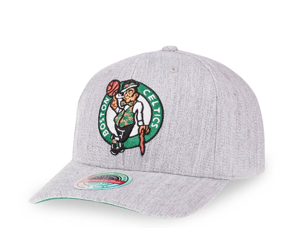 Mitchell & Ness Boston Celtics Heather Gray Red Line Flex Snapback Casquette