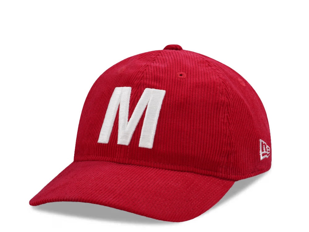 New Era Dayton Marcos Corduroy Red Prime Edition 9Twenty Adjustable Casquette