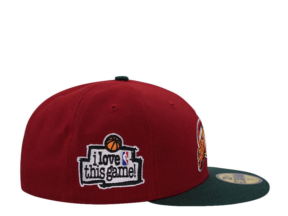 New Era Seattle Supersonics Love this Game Red Two Tone Edition 59Fifty Fitted Casquette