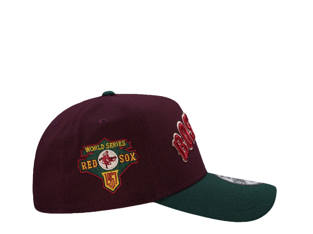 New Era Boston Red Sox World Series 1967 Maroon Two Tone Edition 9Forty A Frame Snapback Casquette