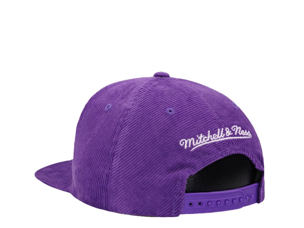 Mitchell & Ness Utah Jazz Purple Cord Hardwood Classic Snapback Casquette