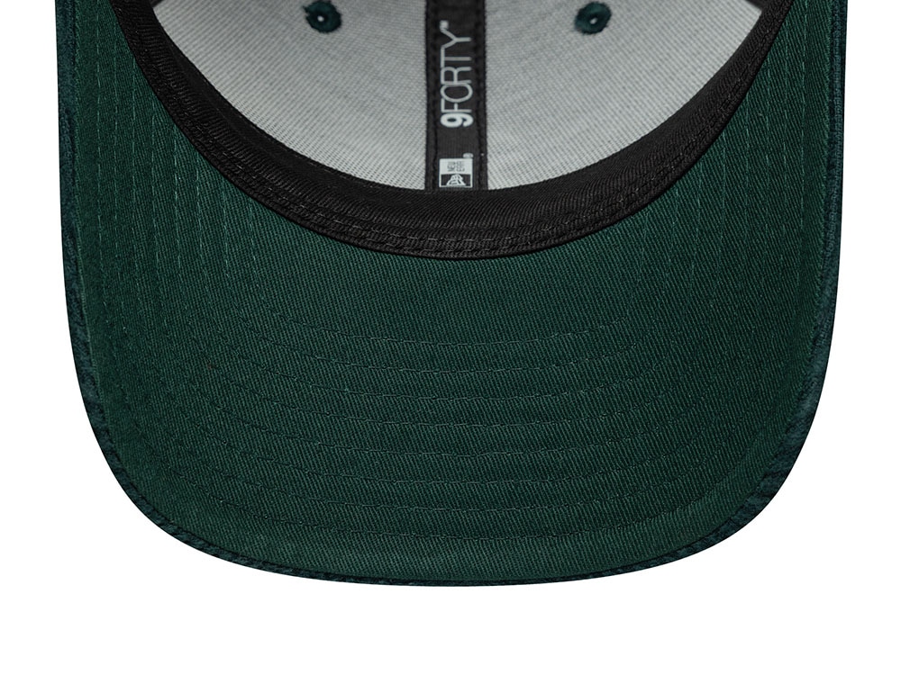 New Era Oakland Athletics Cord Dark Green 9Forty M Crown Snapback Casquette