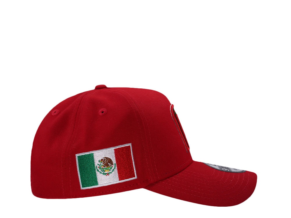 New Era Mexico World Baseball Classic Mexico Scarlet Edition 9Forty A Frame Snapback Casquette